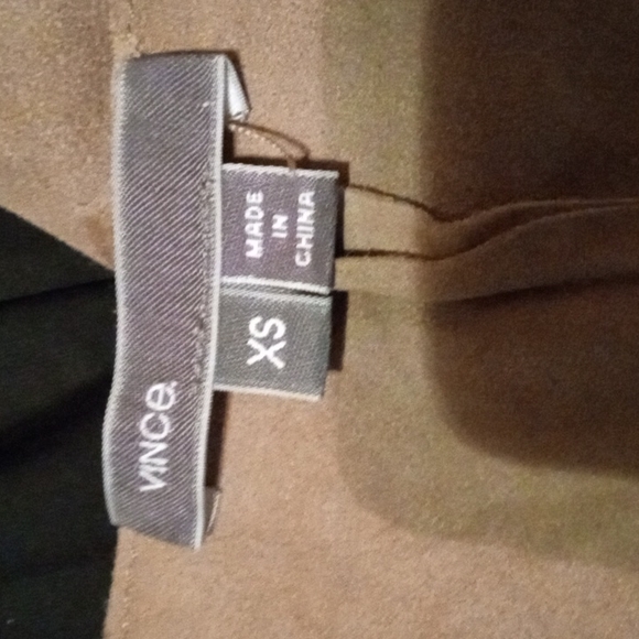 Vince Authentic Leather top PREOWNED ! - Picture 2 of 5